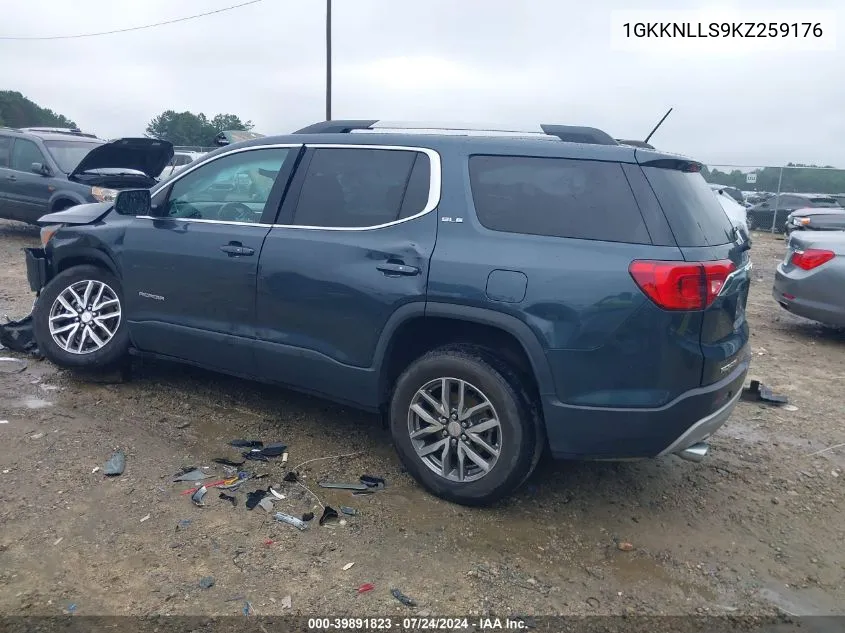 1GKKNLLS9KZ259176 2019 GMC Acadia Sle-2