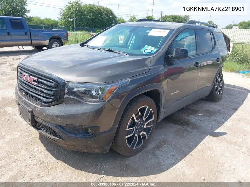 1GKKNMLA7KZ218901 2019 GMC Acadia Slt-1