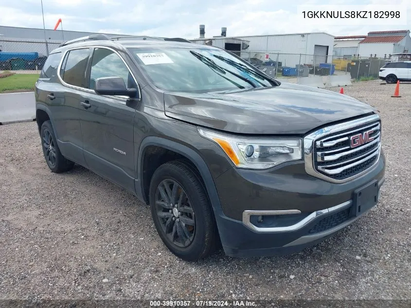 1GKKNULS8KZ182998 2019 GMC Acadia Slt-1