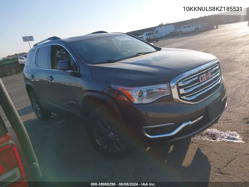 2019 GMC Acadia Slt-1 VIN: 1GKKNULS8KZ185531 Lot: 39958298