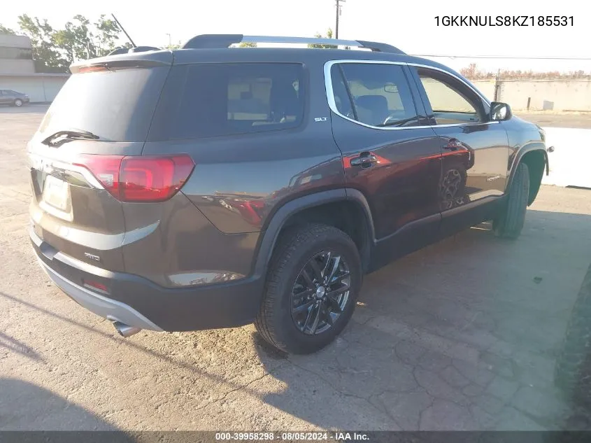 1GKKNULS8KZ185531 2019 GMC Acadia Slt-1