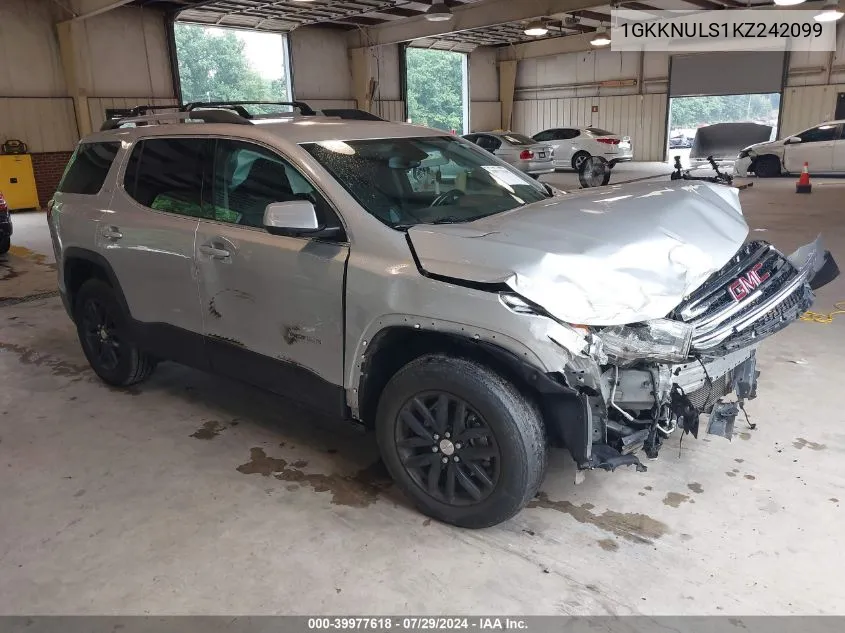 2019 GMC Acadia Slt-1 VIN: 1GKKNULS1KZ242099 Lot: 39977618