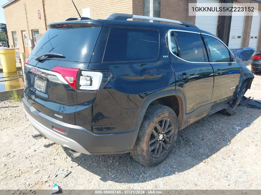 1GKKNULS5KZ223152 2019 GMC Acadia Slt-1