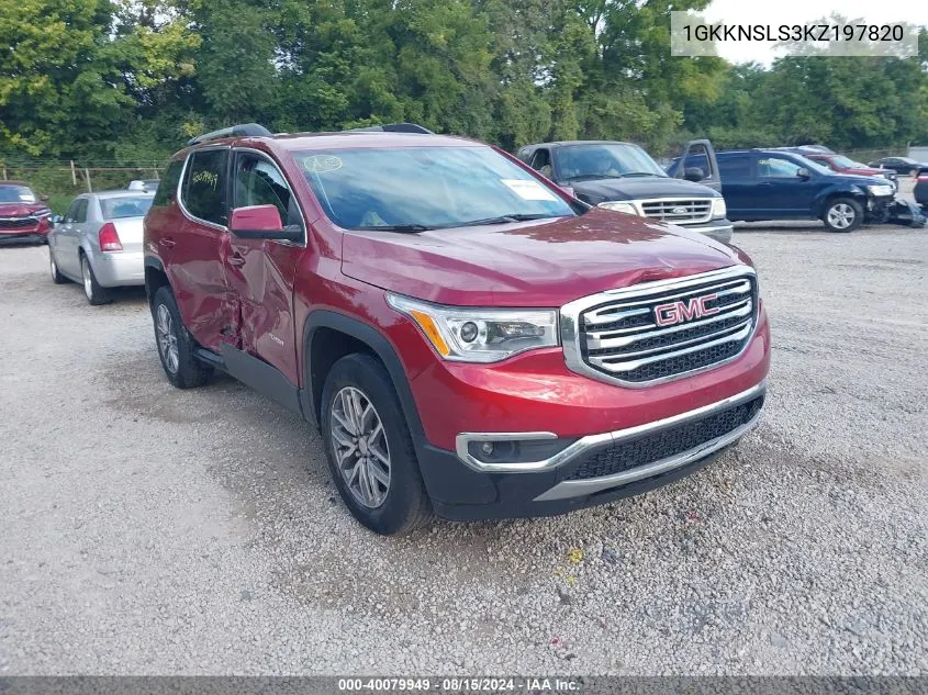 2019 GMC Acadia Sle-2 VIN: 1GKKNSLS3KZ197820 Lot: 40079949