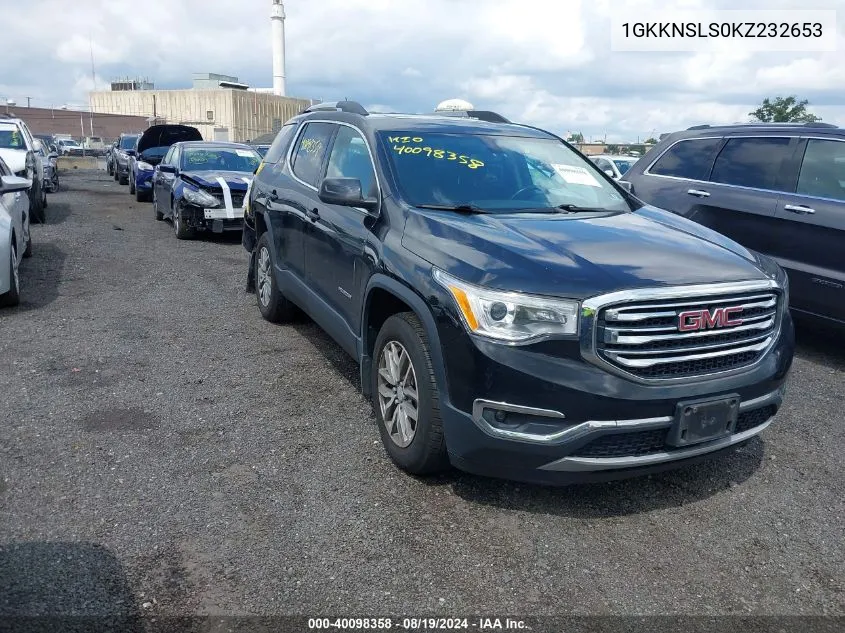 2019 GMC Acadia Sle-2 VIN: 1GKKNSLS0KZ232653 Lot: 40098358