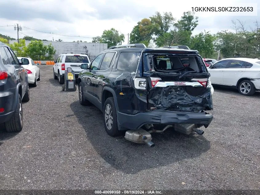 2019 GMC Acadia Sle-2 VIN: 1GKKNSLS0KZ232653 Lot: 40098358