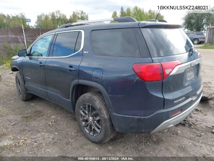 1GKKNULS5KZ248021 2019 GMC Acadia Slt-1