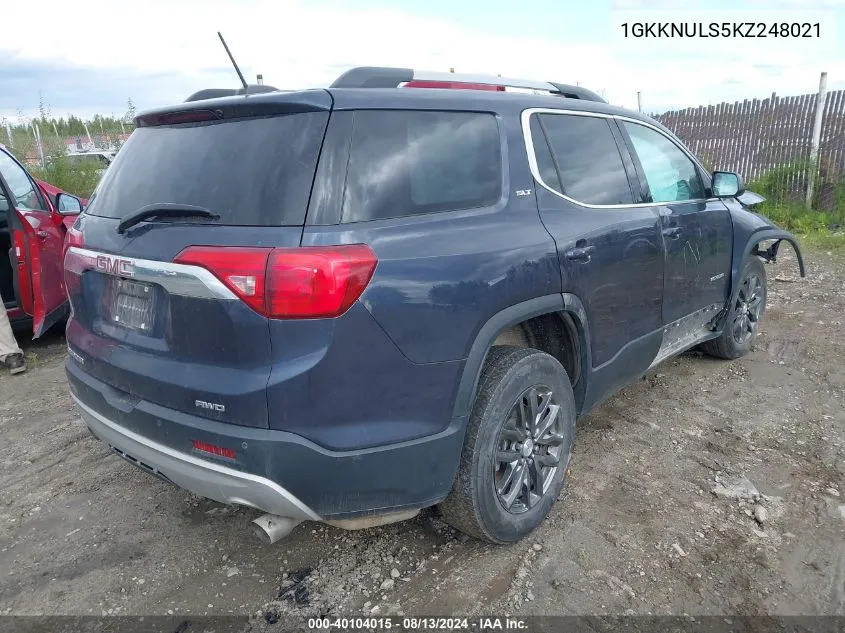 1GKKNULS5KZ248021 2019 GMC Acadia Slt-1