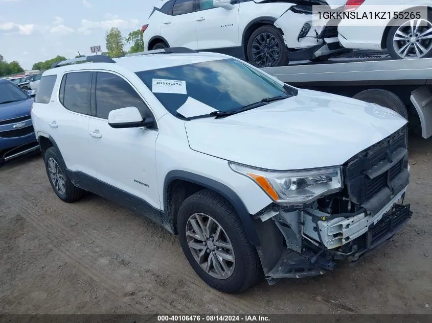 1GKKNSLA1KZ155265 2019 GMC Acadia Sle-2