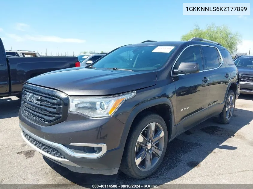 2019 GMC Acadia Slt-2 VIN: 1GKKNNLS6KZ177899 Lot: 40114508