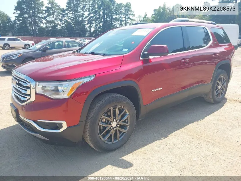 2019 GMC Acadia Slt-1 VIN: 1GKKNMLS9KZ208573 Lot: 40120044