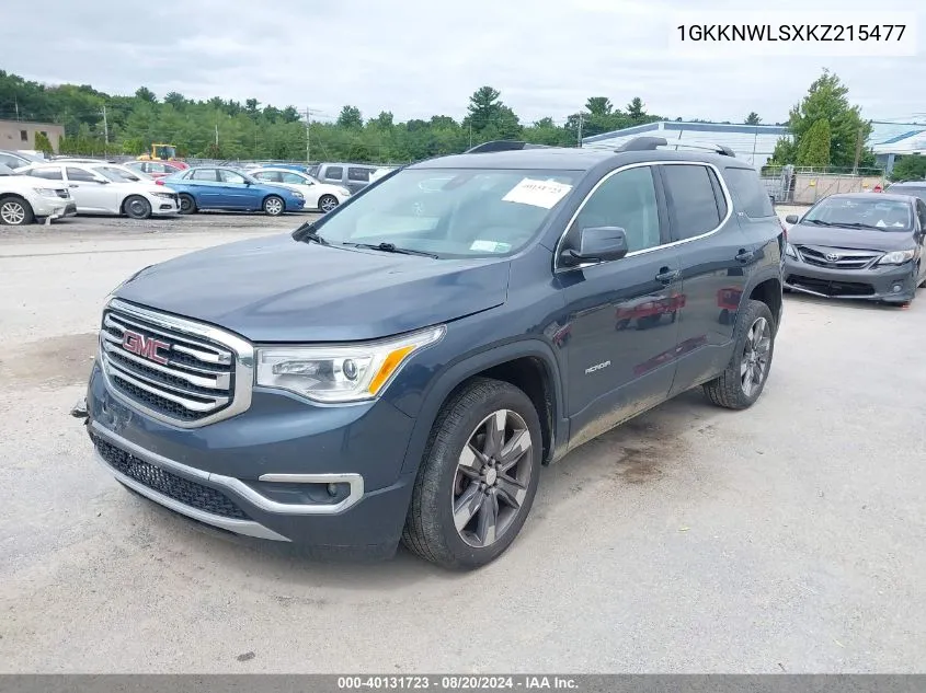 1GKKNWLSXKZ215477 2019 GMC Acadia Slt-2