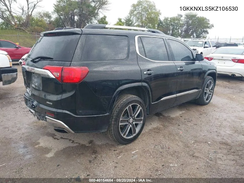 2019 GMC Acadia Denali VIN: 1GKKNXLS5KZ106530 Lot: 40154684