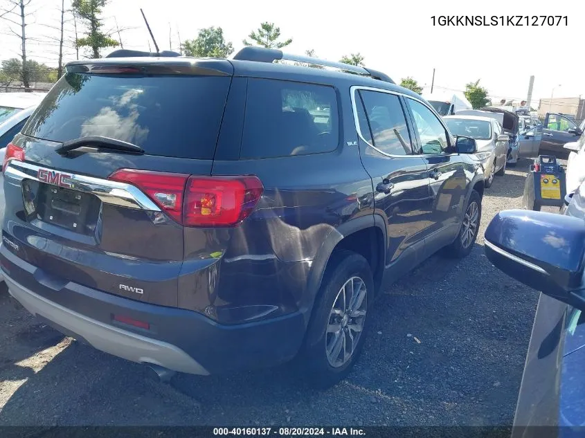 1GKKNSLS1KZ127071 2019 GMC Acadia Sle-2