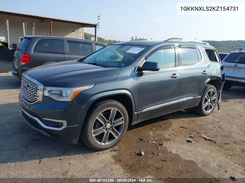 1GKKNXLS2KZ154731 2019 GMC Acadia Denali