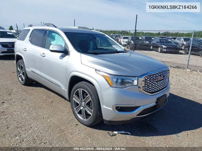 1GKKNXLS8KZ184266 2019 GMC Acadia Denali