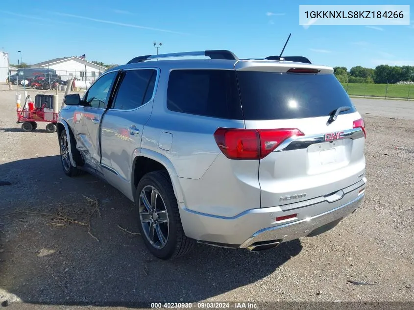 2019 GMC Acadia Denali VIN: 1GKKNXLS8KZ184266 Lot: 40230930