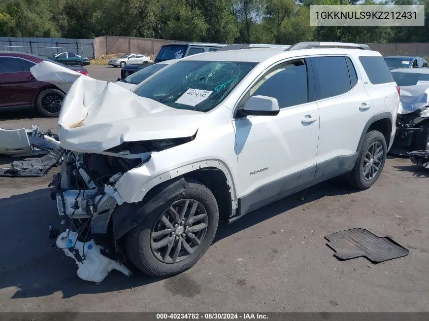 1GKKNULS9KZ212431 2019 GMC Acadia Slt-1