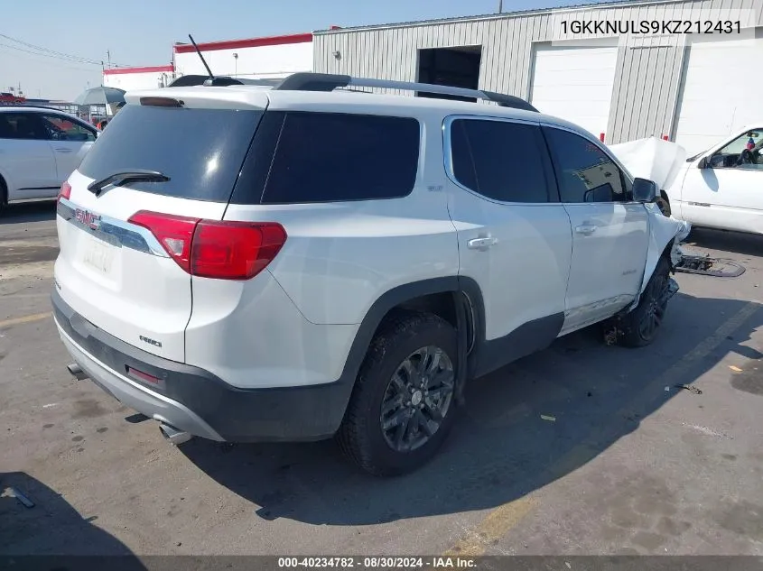 1GKKNULS9KZ212431 2019 GMC Acadia Slt-1