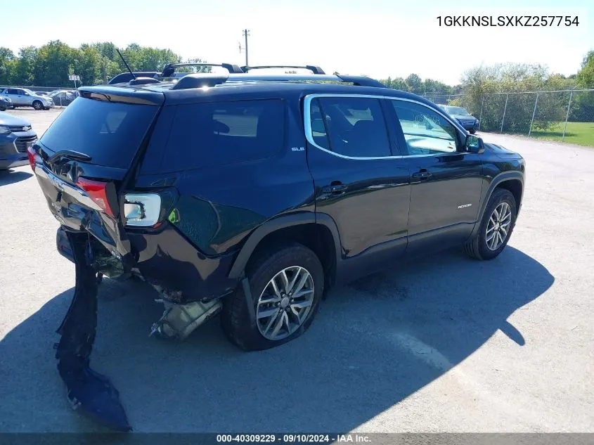 1GKKNSLSXKZ257754 2019 GMC Acadia Sle-2