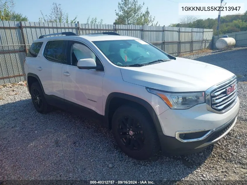 1GKKNULS5KZ213947 2019 GMC Acadia Slt-1