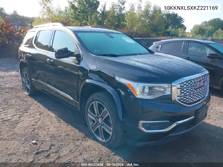 2019 GMC Acadia Denali VIN: 1GKKNXLSXKZ221169 Lot: 40323455