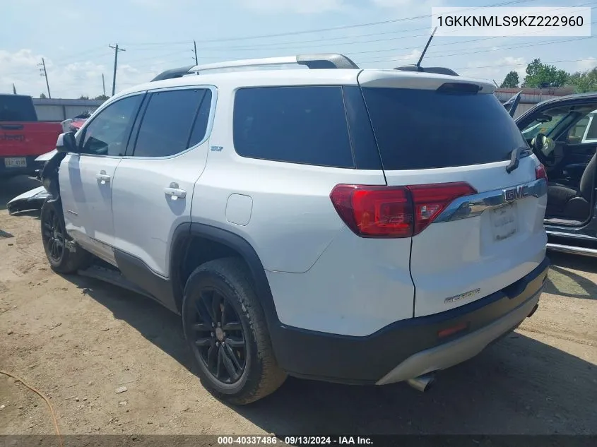 1GKKNMLS9KZ222960 2019 GMC Acadia Slt-1