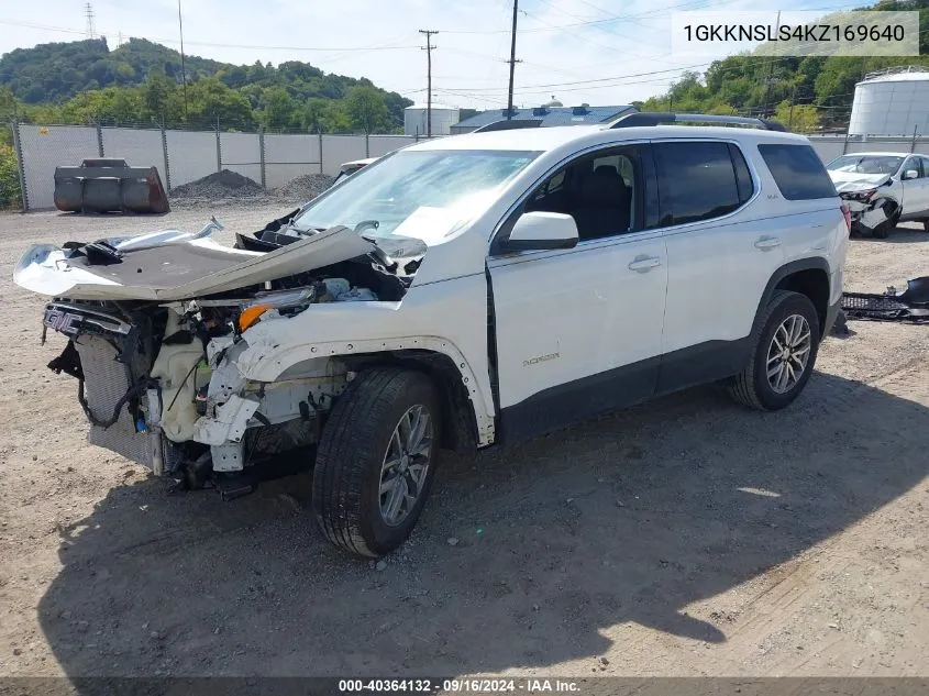 2019 GMC Acadia Sle-2 VIN: 1GKKNSLS4KZ169640 Lot: 40364132