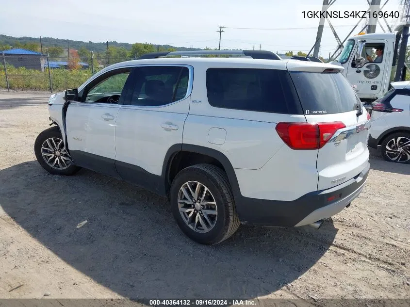 2019 GMC Acadia Sle-2 VIN: 1GKKNSLS4KZ169640 Lot: 40364132