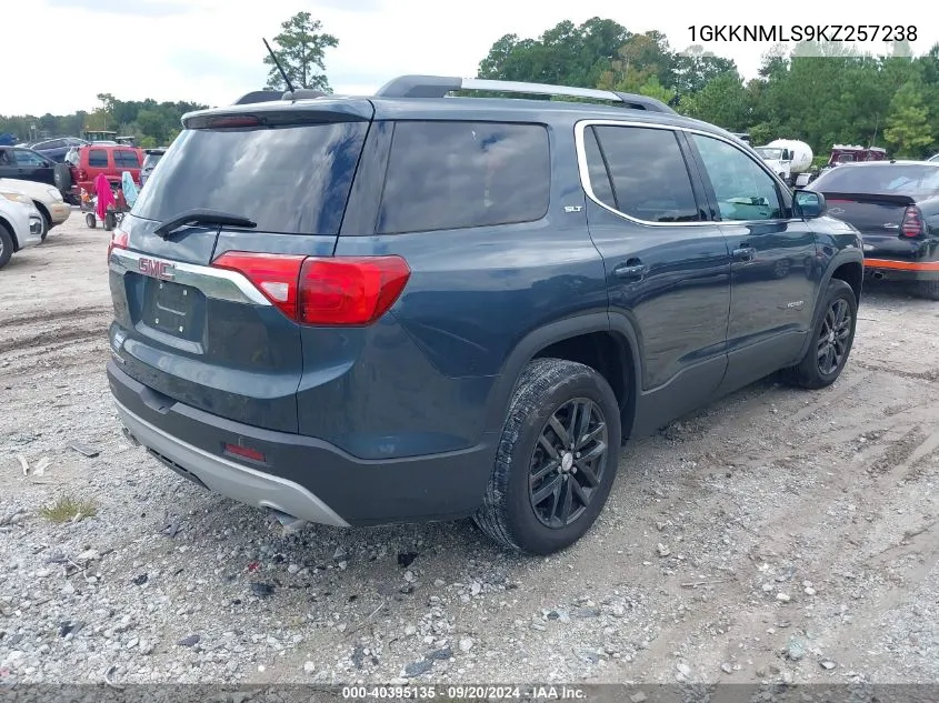 2019 GMC Acadia Slt-1 VIN: 1GKKNMLS9KZ257238 Lot: 40395135