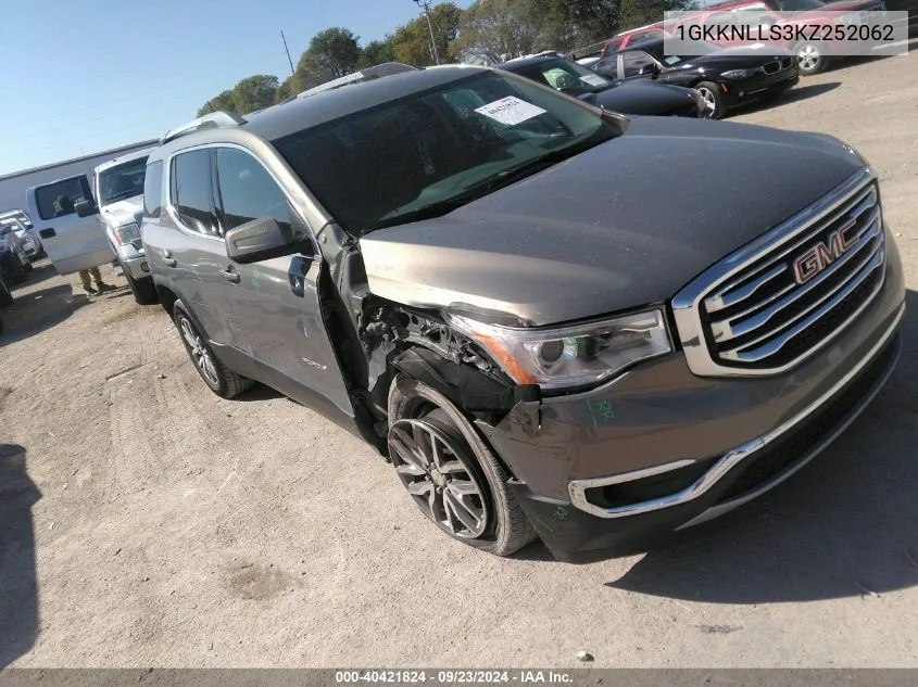 2019 GMC Acadia Sle-2 VIN: 1GKKNLLS3KZ252062 Lot: 40421824