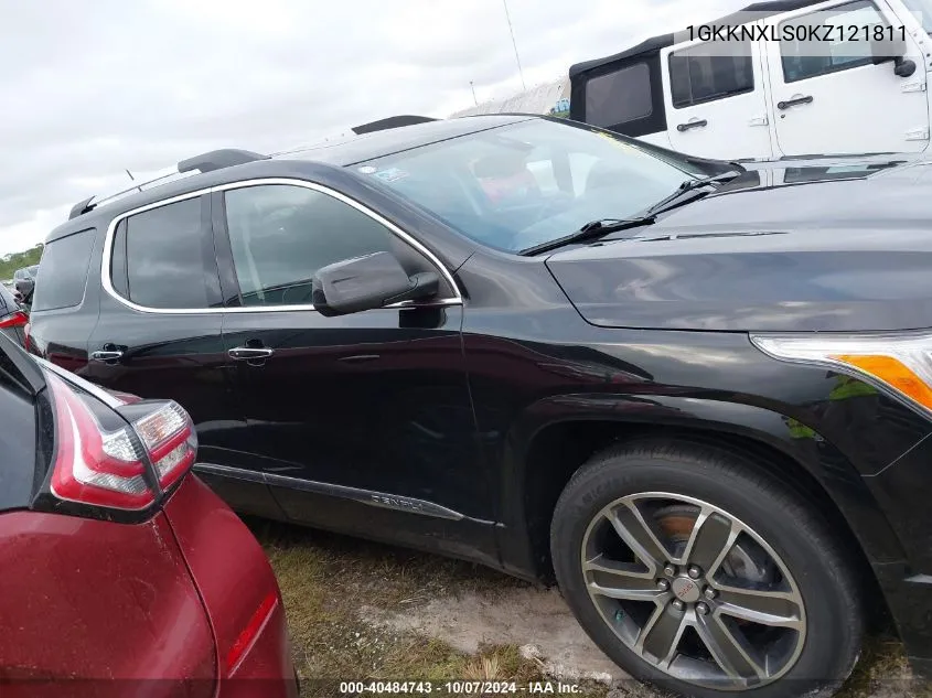 2019 GMC Acadia Denali VIN: 1GKKNXLS0KZ121811 Lot: 40484743