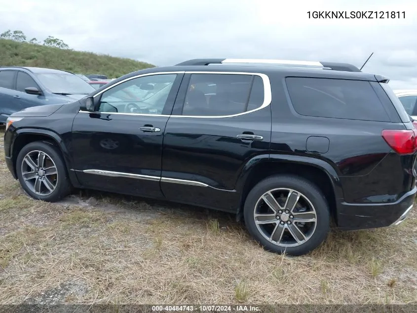 2019 GMC Acadia Denali VIN: 1GKKNXLS0KZ121811 Lot: 40484743