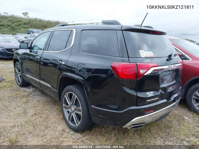 2019 GMC Acadia Denali VIN: 1GKKNXLS0KZ121811 Lot: 40484743