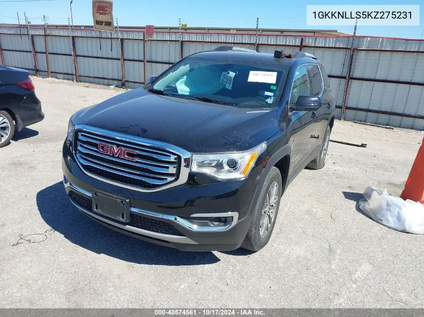 1GKKNLLS5KZ275231 2019 GMC Acadia Sle-2