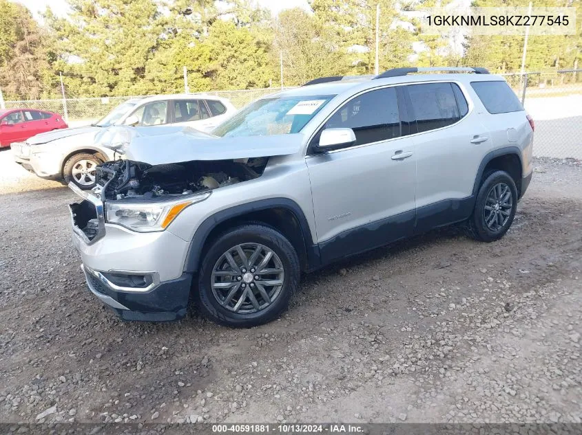 2019 GMC Acadia Slt-1 VIN: 1GKKNMLS8KZ277545 Lot: 40591881