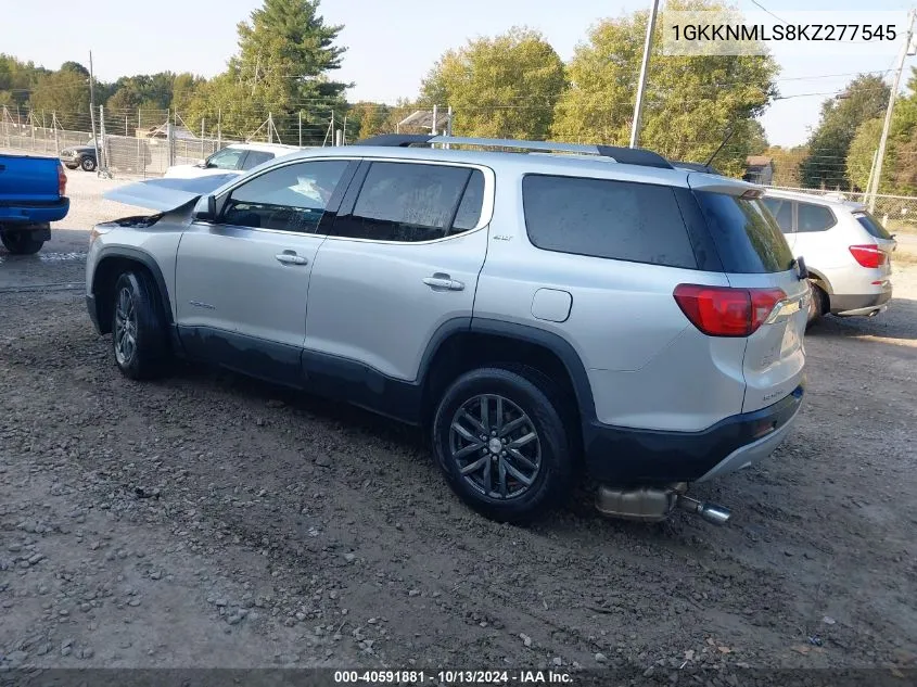 2019 GMC Acadia Slt-1 VIN: 1GKKNMLS8KZ277545 Lot: 40591881