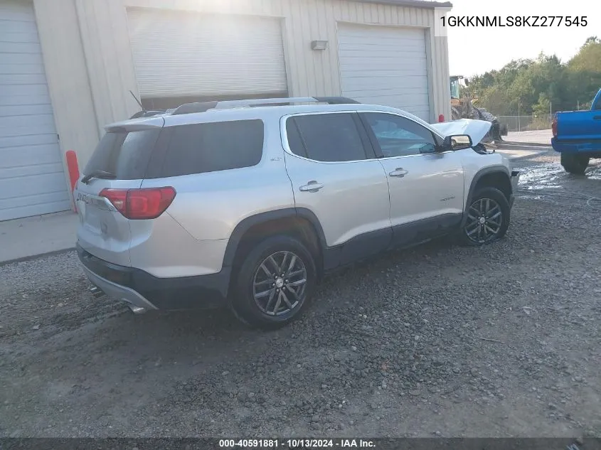 2019 GMC Acadia Slt-1 VIN: 1GKKNMLS8KZ277545 Lot: 40591881