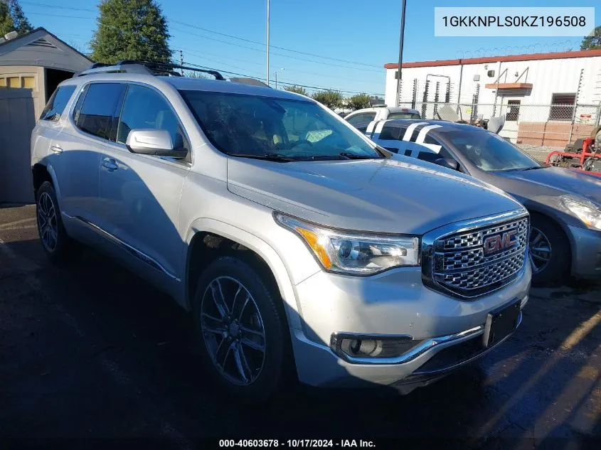 1GKKNPLS0KZ196508 2019 GMC Acadia Denali