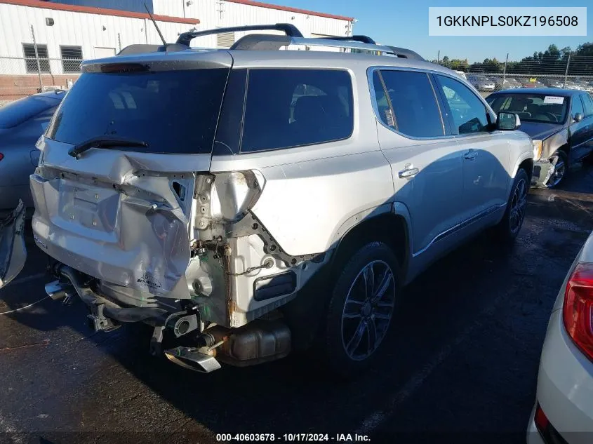 1GKKNPLS0KZ196508 2019 GMC Acadia Denali