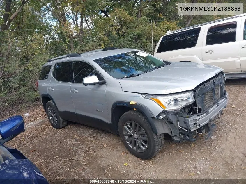 2019 GMC Acadia Slt-1 VIN: 1GKKNMLS0KZ188858 Lot: 40607746