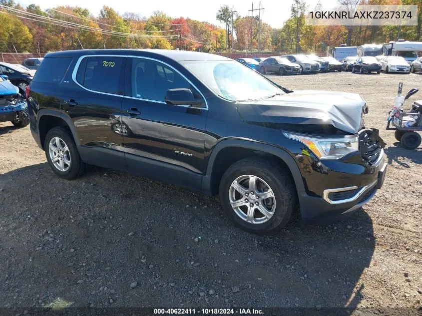 1GKKNRLAXKZ237374 2019 GMC Acadia Sle-1