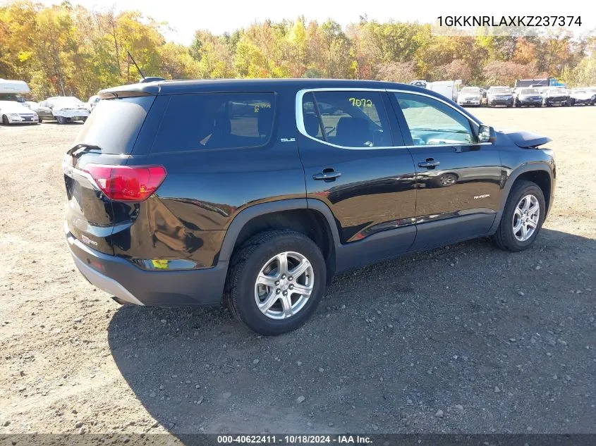 1GKKNRLAXKZ237374 2019 GMC Acadia Sle-1