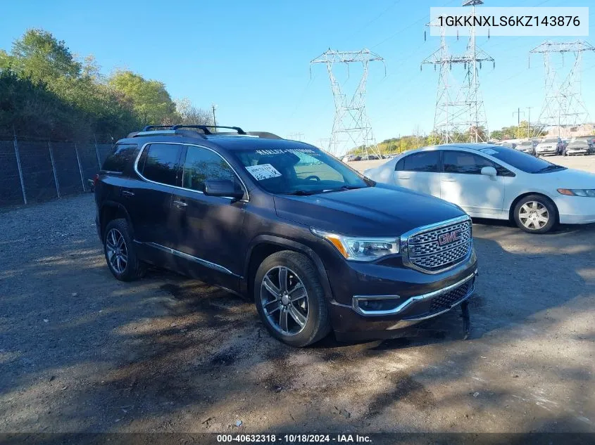 1GKKNXLS6KZ143876 2019 GMC Acadia Denali