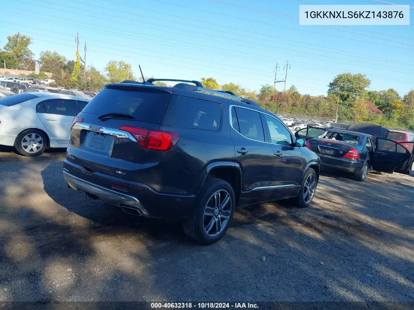 2019 GMC Acadia Denali VIN: 1GKKNXLS6KZ143876 Lot: 40632318