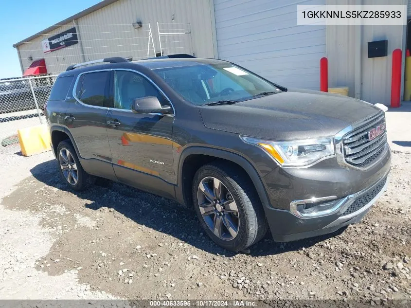 2019 GMC Acadia Slt-2 VIN: 1GKKNNLS5KZ285933 Lot: 40633595