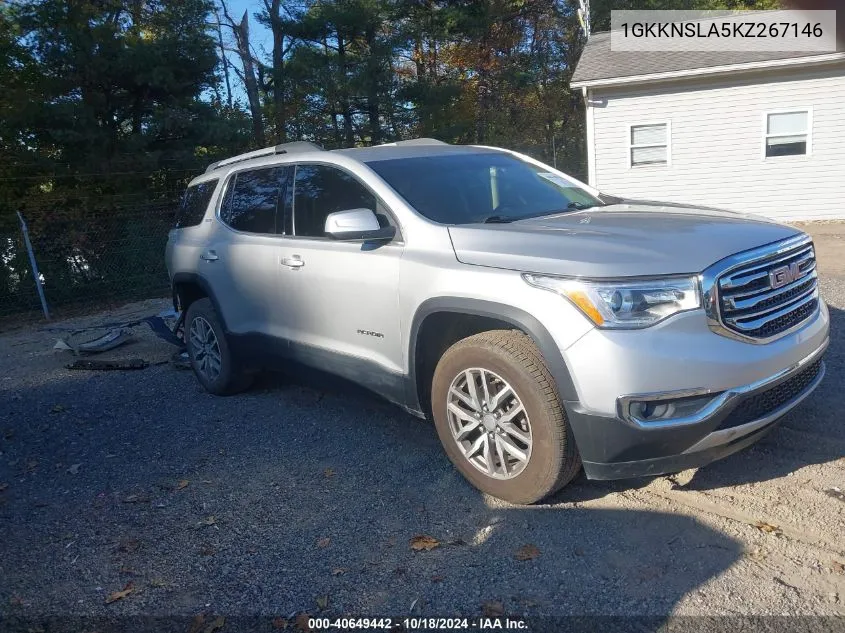 2019 GMC Acadia Sle-2 VIN: 1GKKNSLA5KZ267146 Lot: 40649442