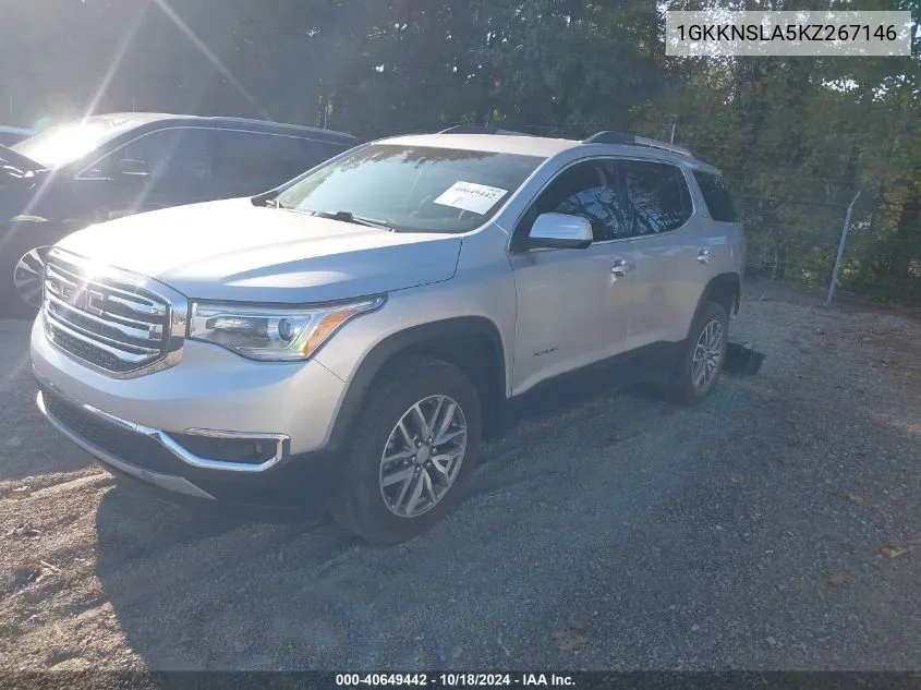 2019 GMC Acadia Sle-2 VIN: 1GKKNSLA5KZ267146 Lot: 40649442