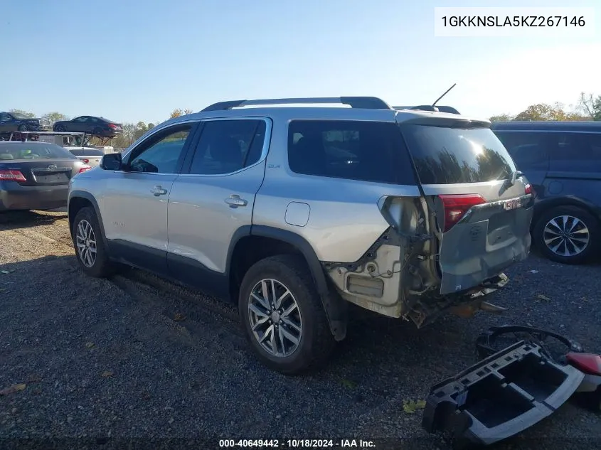 1GKKNSLA5KZ267146 2019 GMC Acadia Sle-2