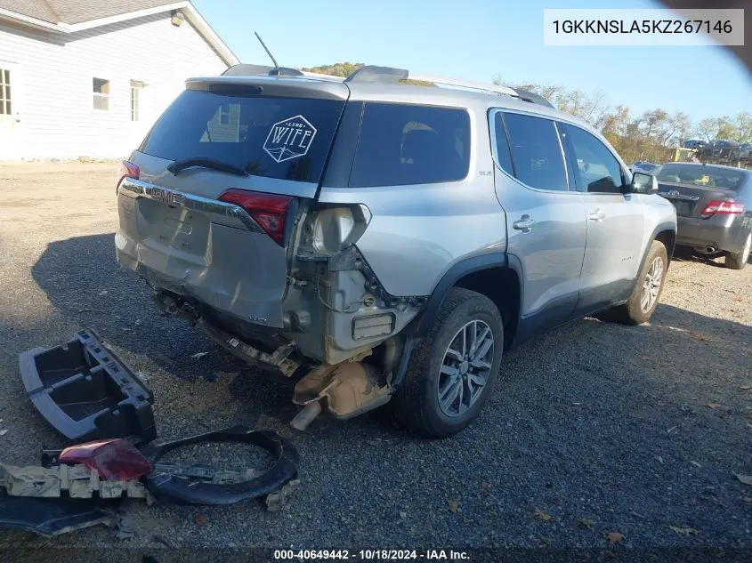 2019 GMC Acadia Sle-2 VIN: 1GKKNSLA5KZ267146 Lot: 40649442